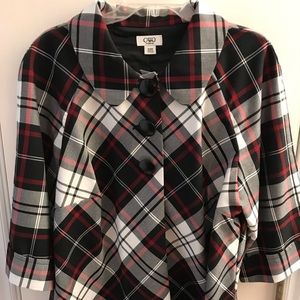 Cato plaid jacket 14/16w